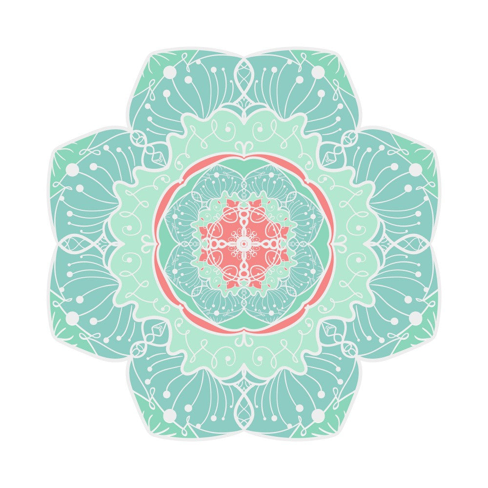 Floral Mandala Line Art