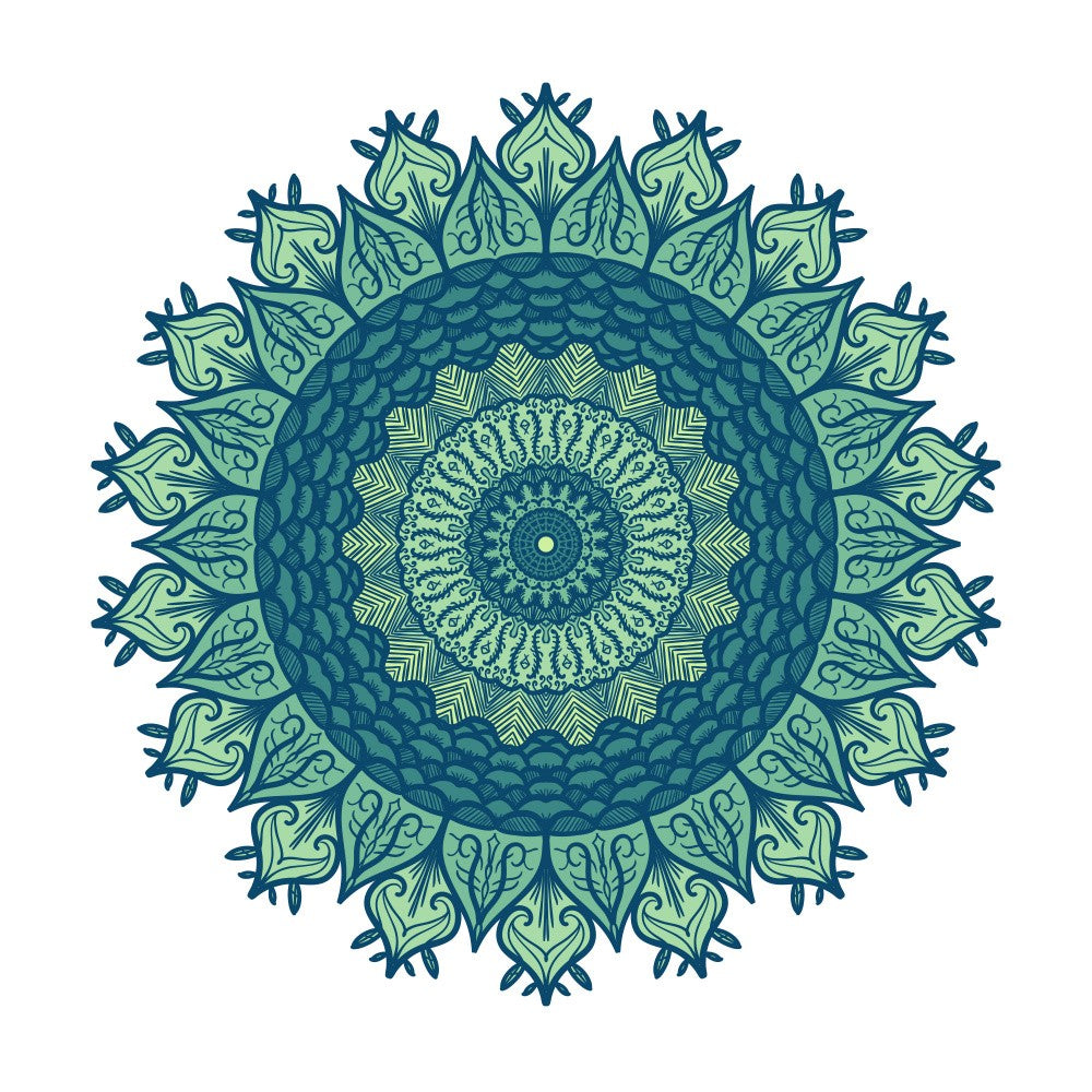 Symmetrical Floral Mandala Art