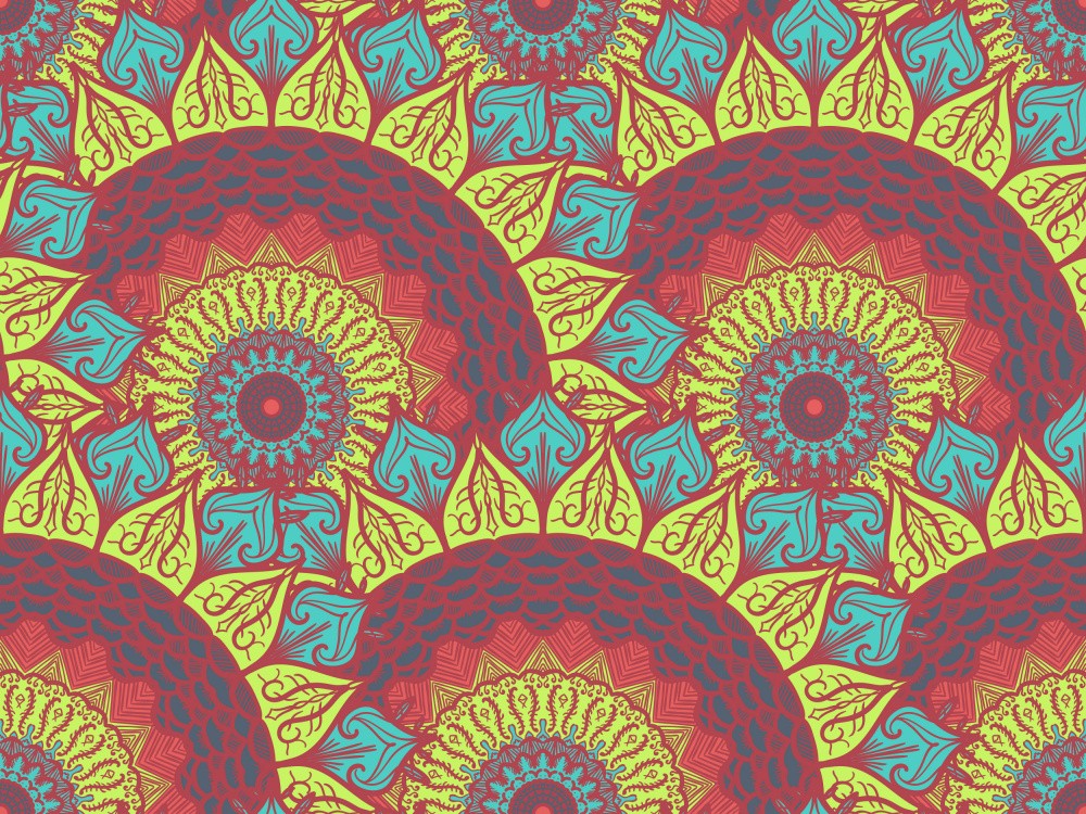 Abstract Mandala Line Art