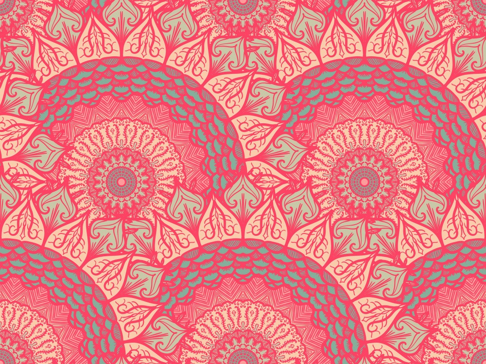 Abstract Mandala Line Art