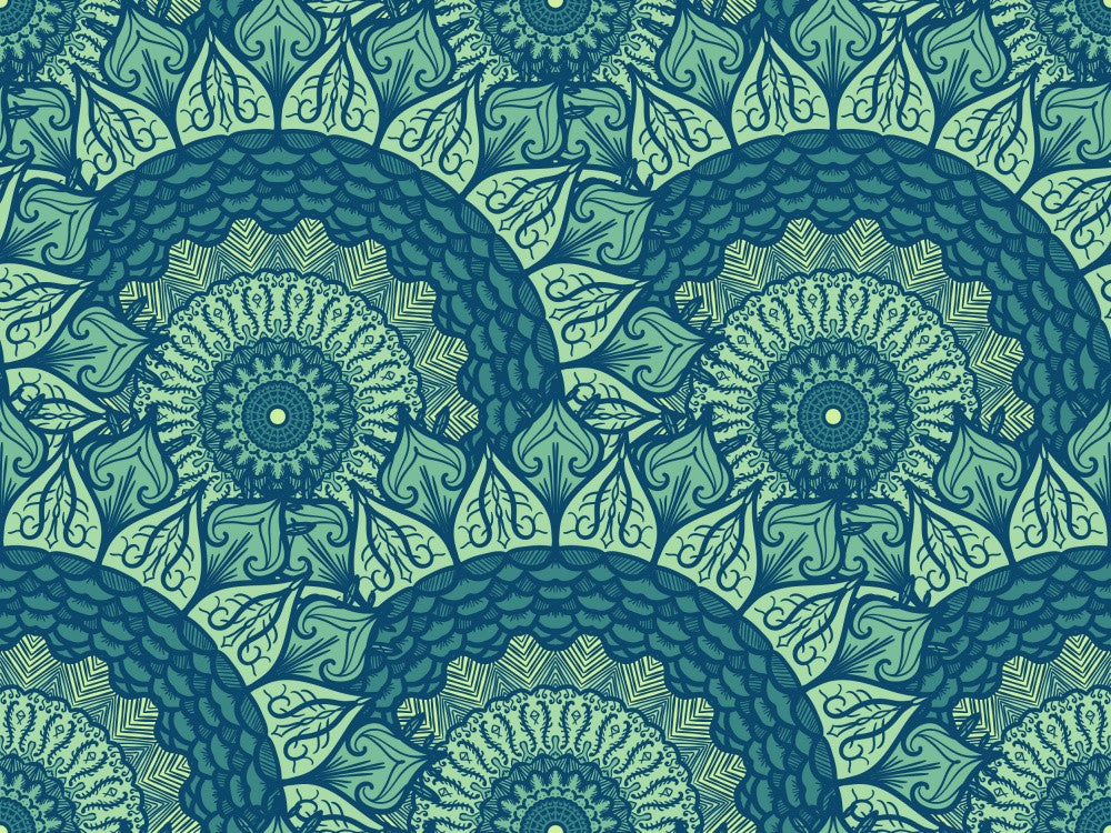 Symmetrical Mandala Line Art