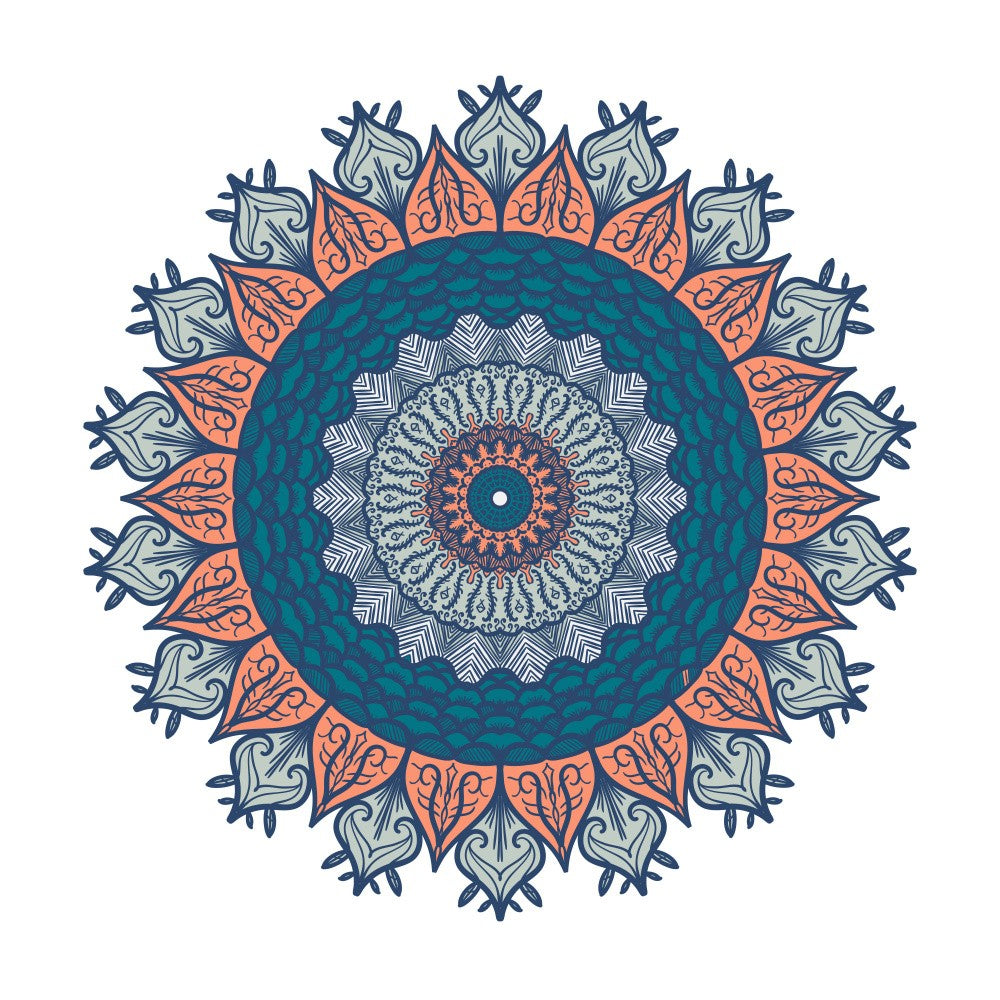 Abstract Mandala Line Art