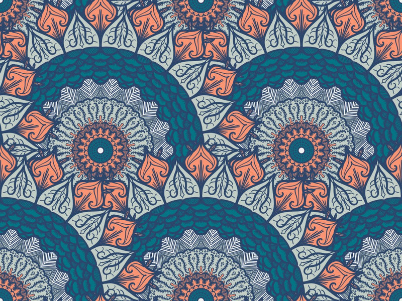 Abstract Mandala Line Art