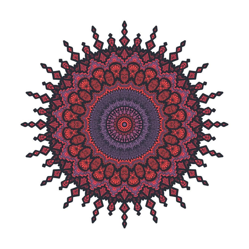 Abstract Mandala Line Art