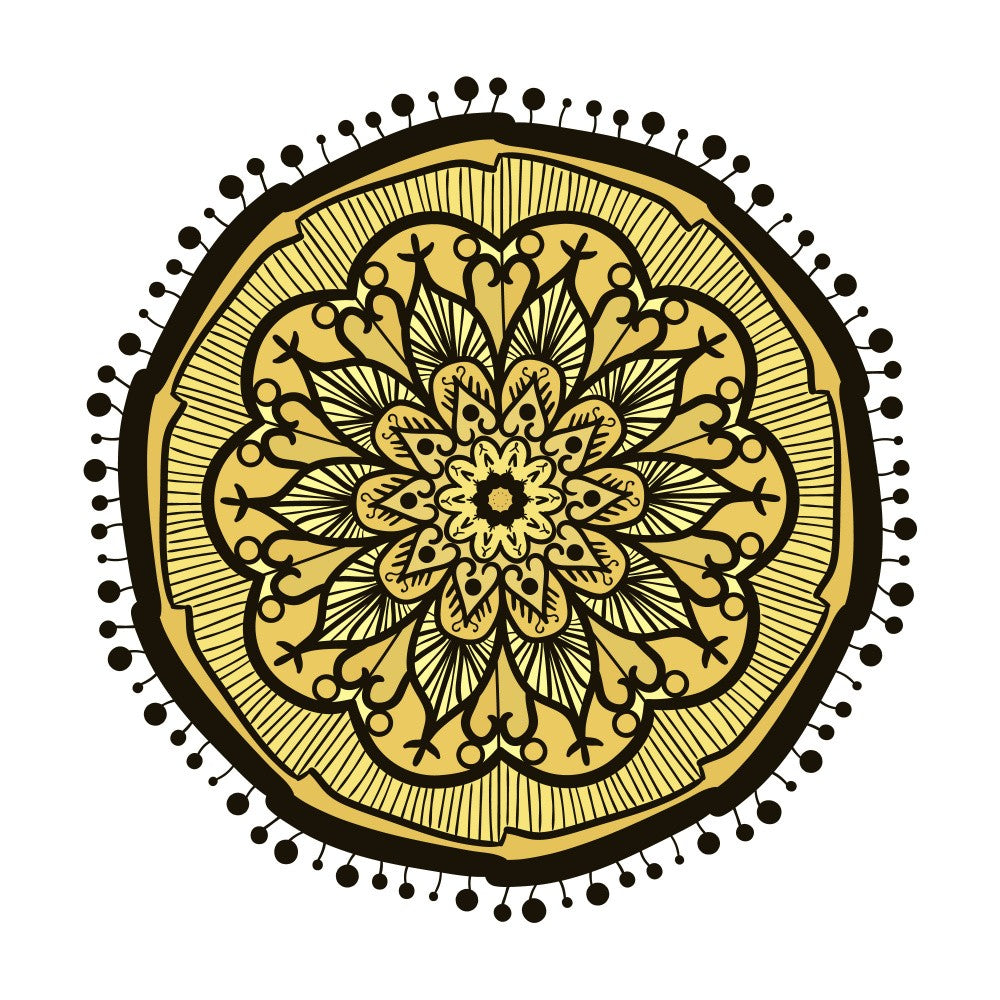 Golden Mandala Bloom