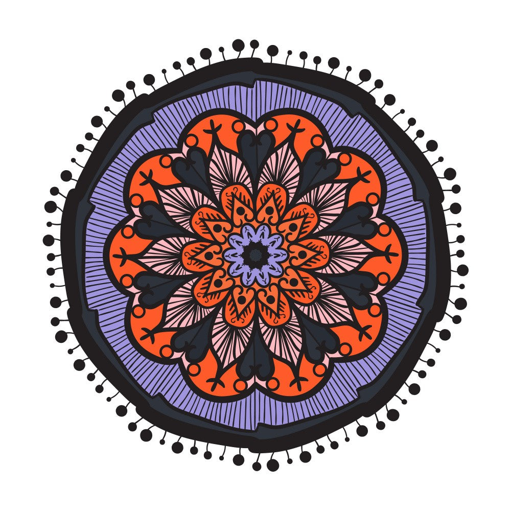 Abstract Mandala Line Art
