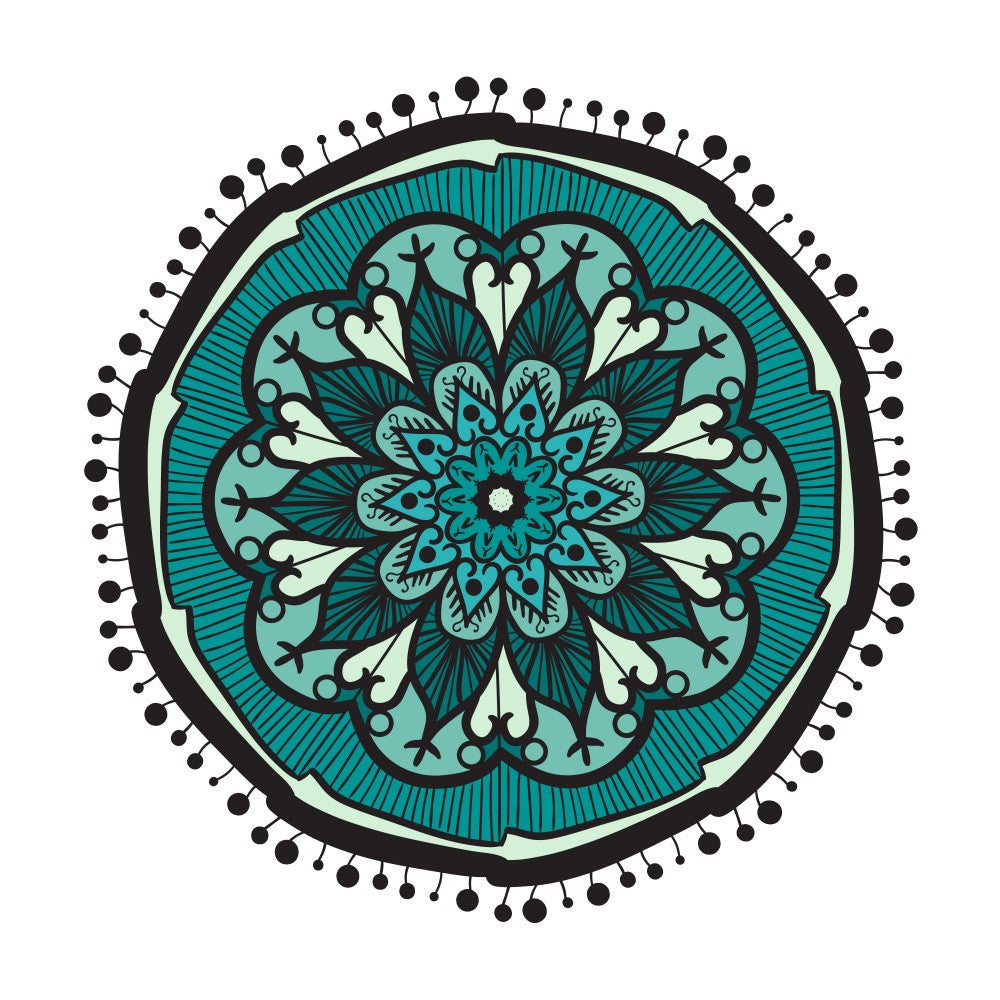Abstract Mandala Line Art