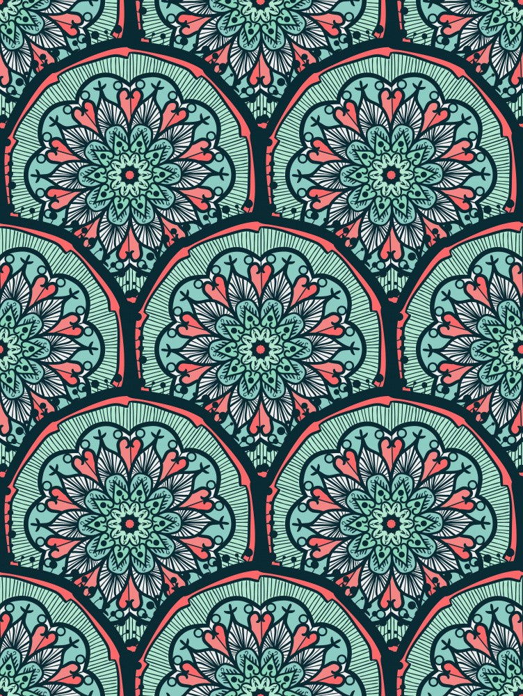 Abstract Mandala Line Art