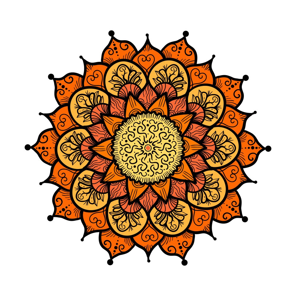 Radiant Mandala Bloom