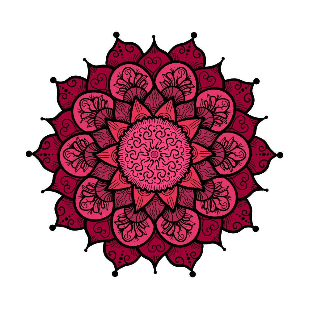 Abstract Mandala Line Art