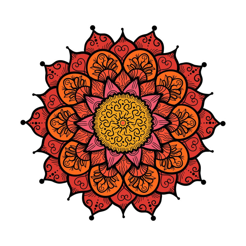 Abstrakte Mandala-Linienkunst