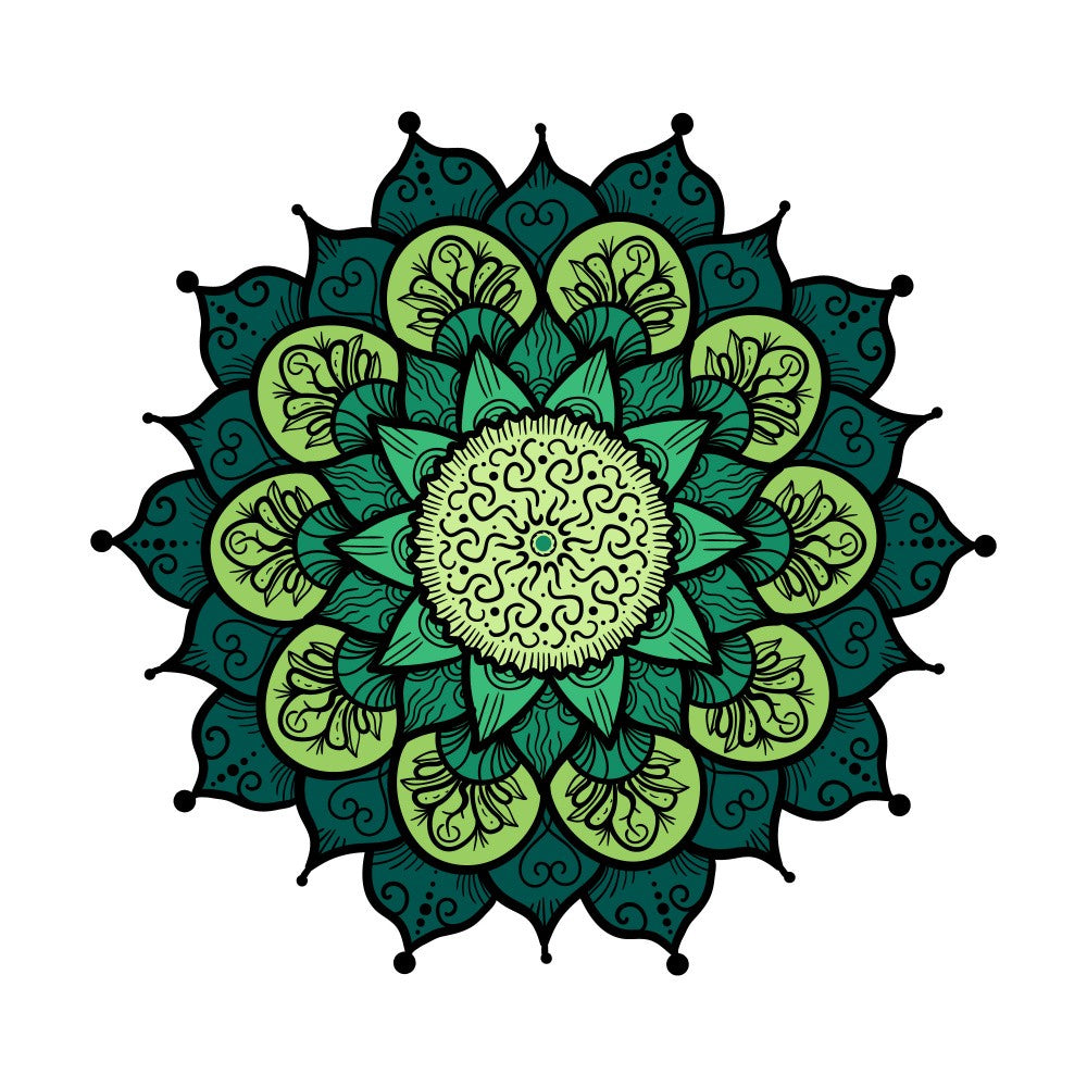 Verdant Mandala Bloom