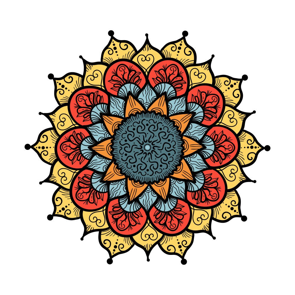 Colorful Mandala Bloom