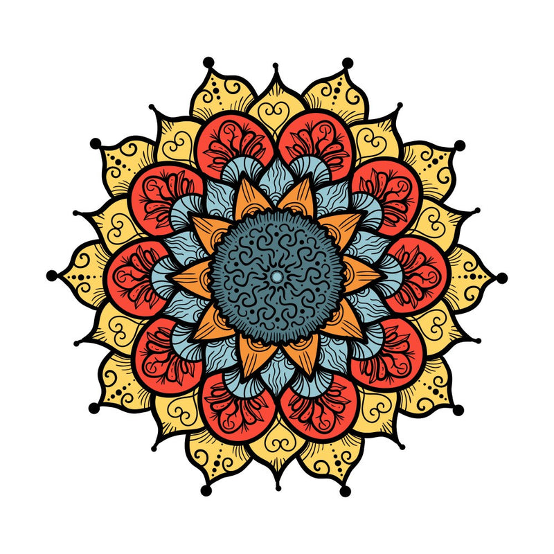 Colorful Mandala Bloom