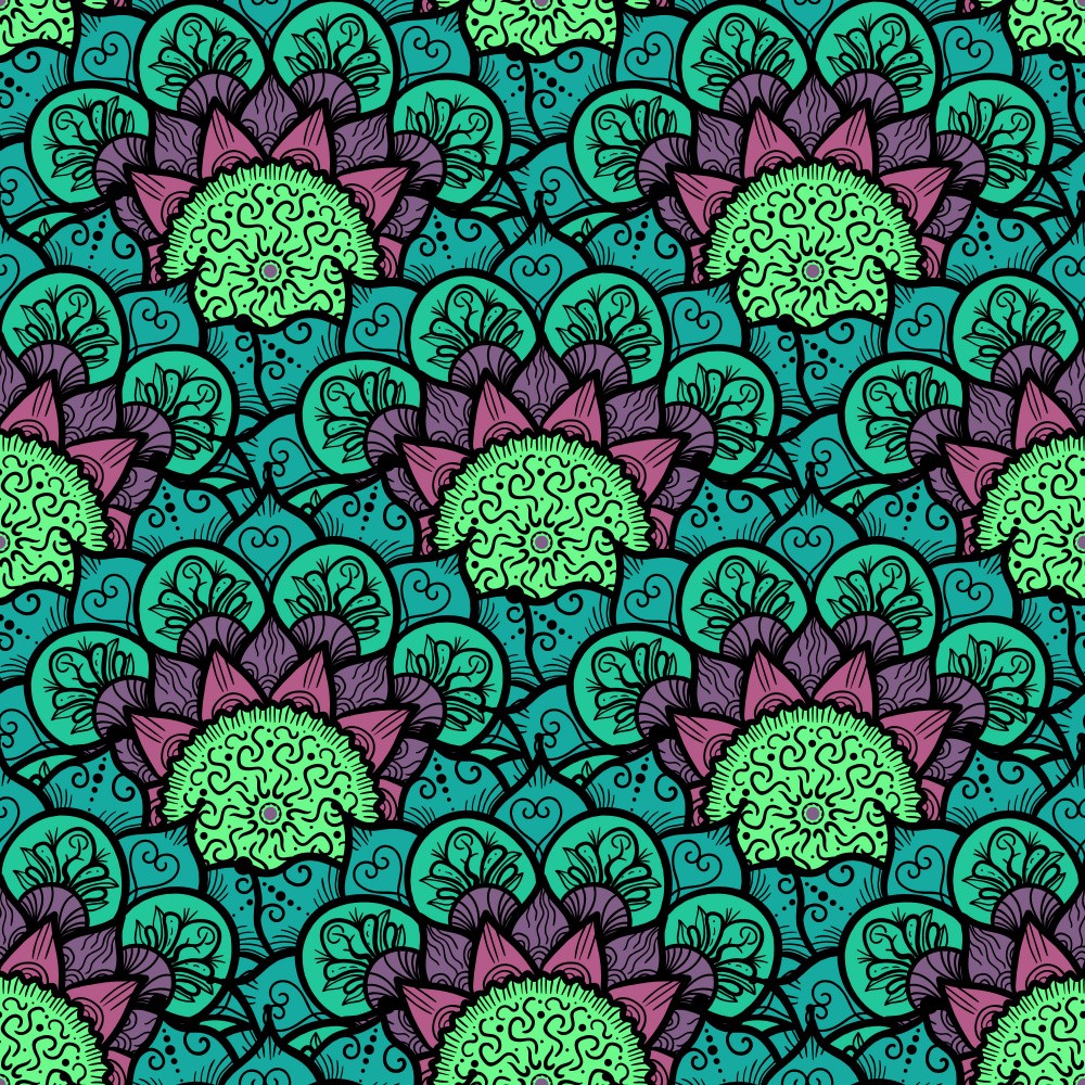 Abstract Mandala Line Art