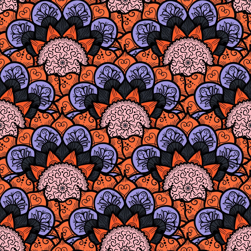 Abstract Mandala Line Art