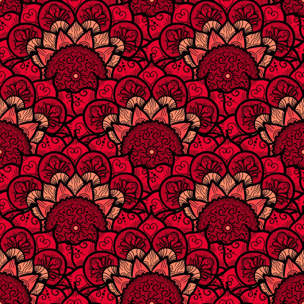 Abstract Mandala Line Art