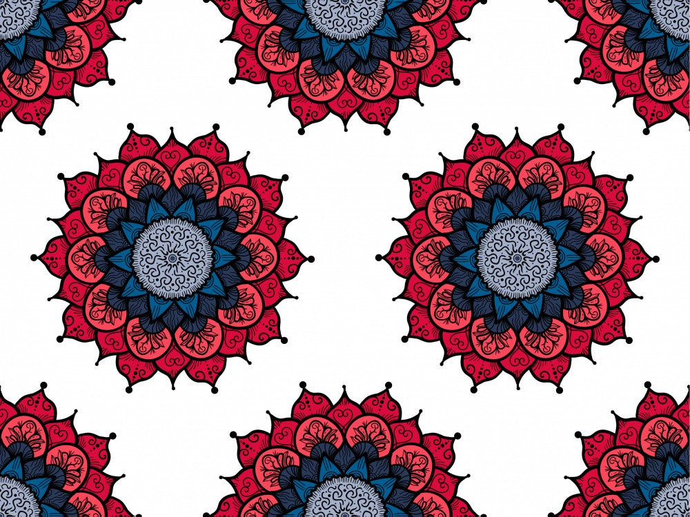 Abstract Mandala Line Art