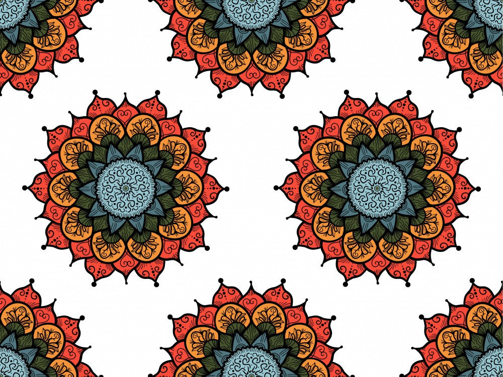 Abstract Mandala Line Art