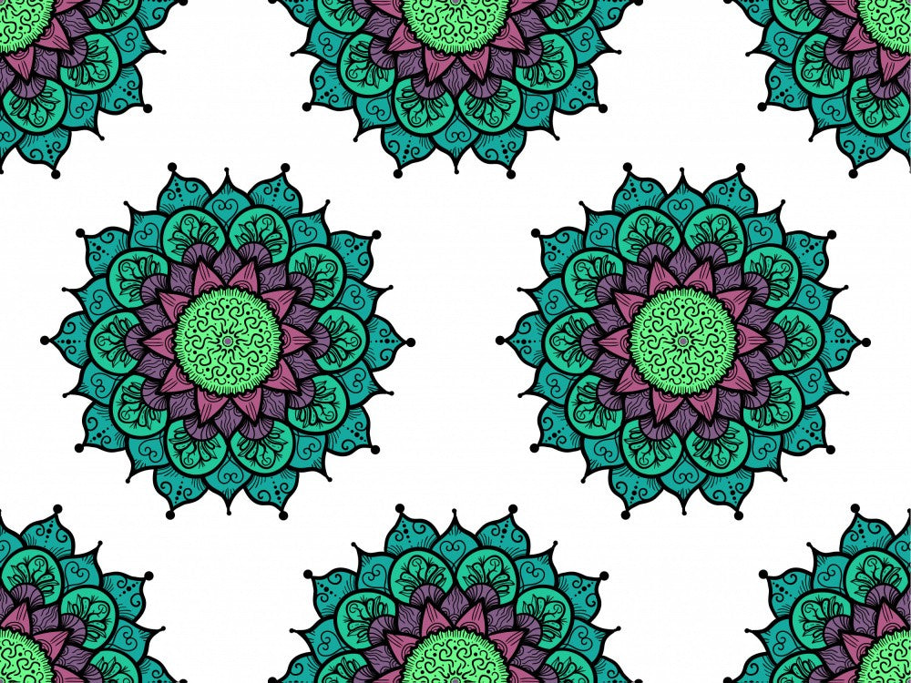 Abstract Mandala Line Art