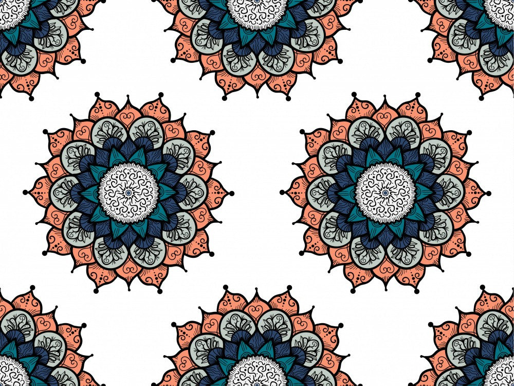 Abstract Mandala Line Art