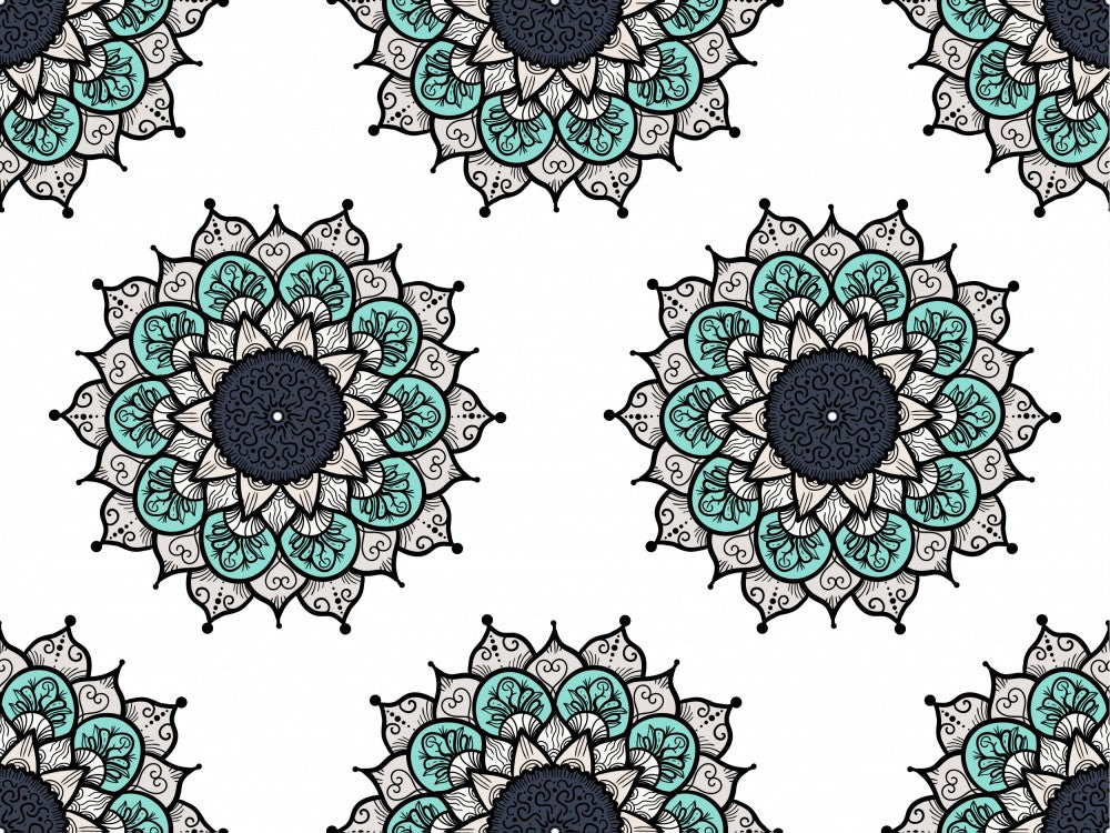 Abstract Mandala Line Art