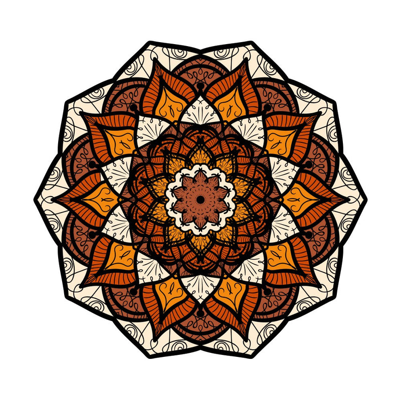 Abstract Mandala Line Art