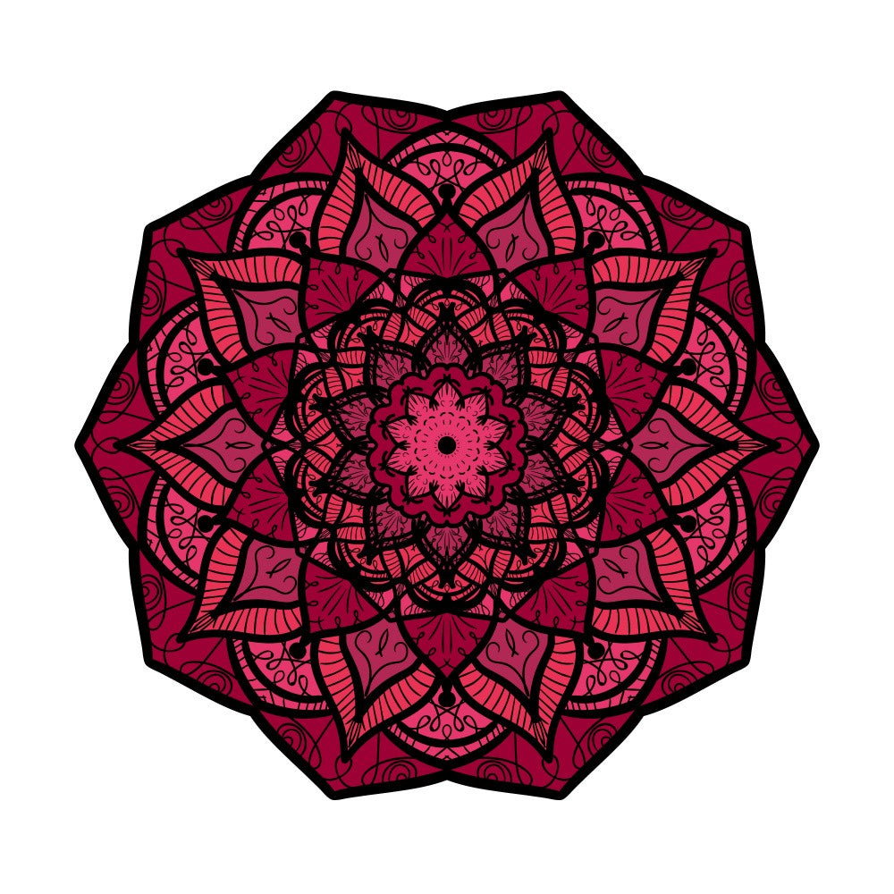 Abstract Mandala Line Art