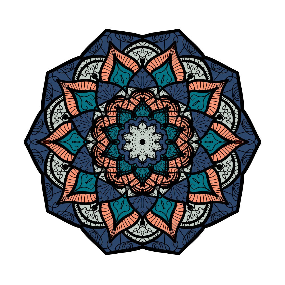 Abstract Mandala Line Art