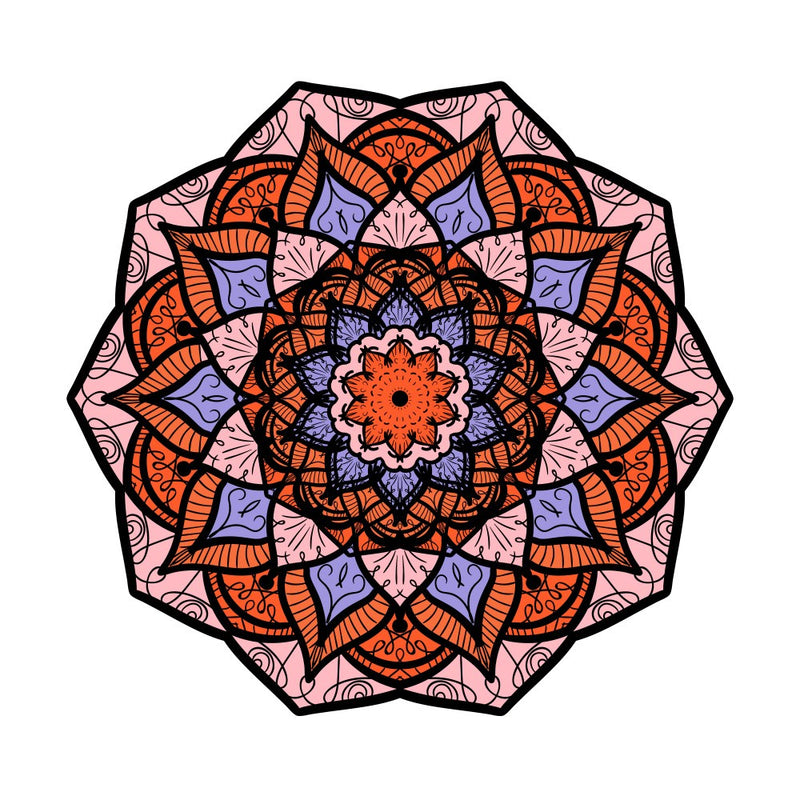 Abstract Mandala Line Art