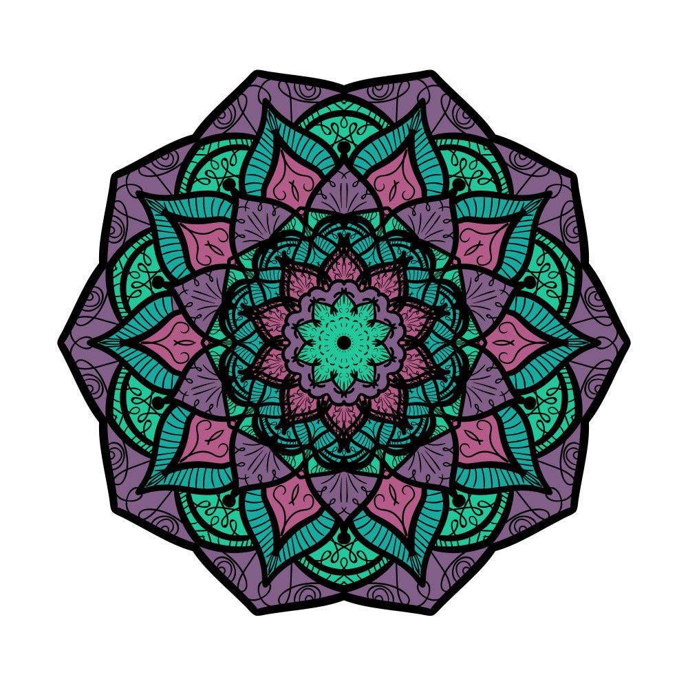 Abstract Mandala Line Art