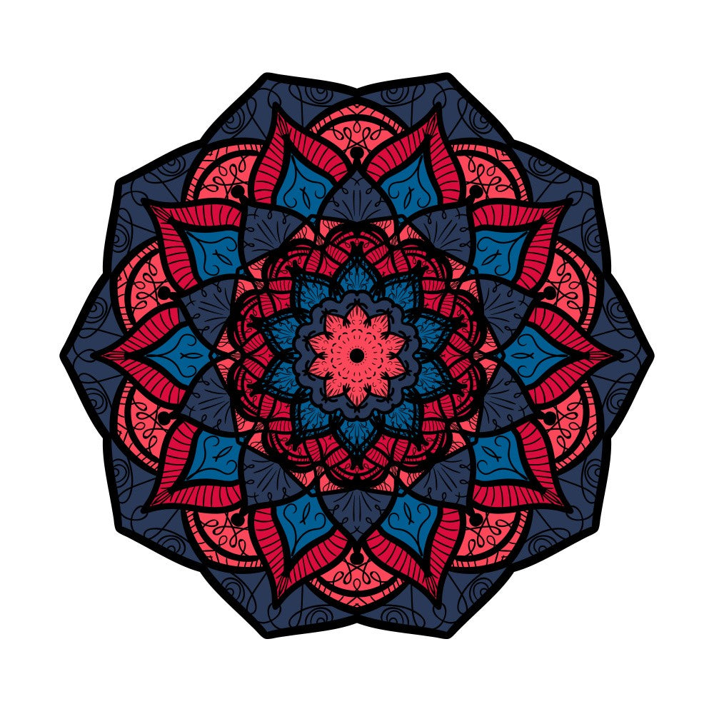 Abstract Mandala Line Art