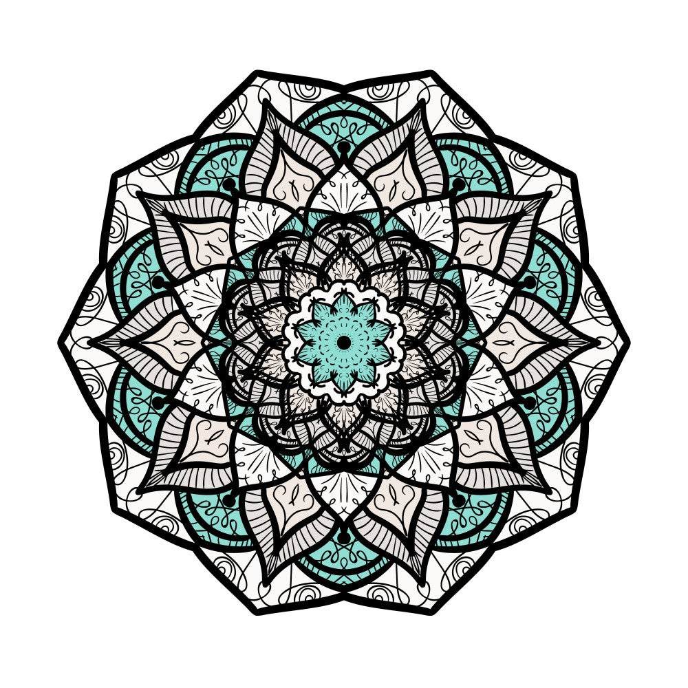 Abstract Mandala Line Art