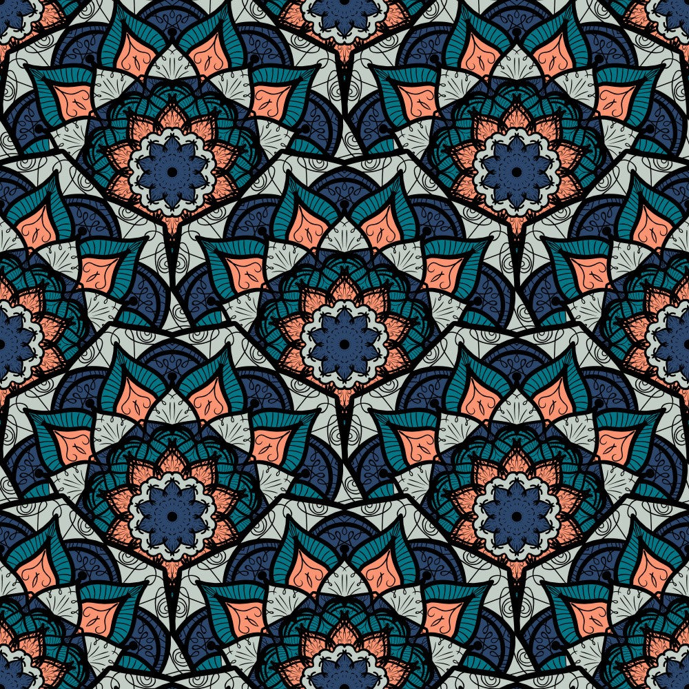 Abstract Mandala Line Art