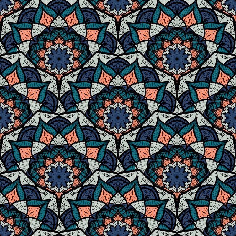 Abstract Mandala Line Art