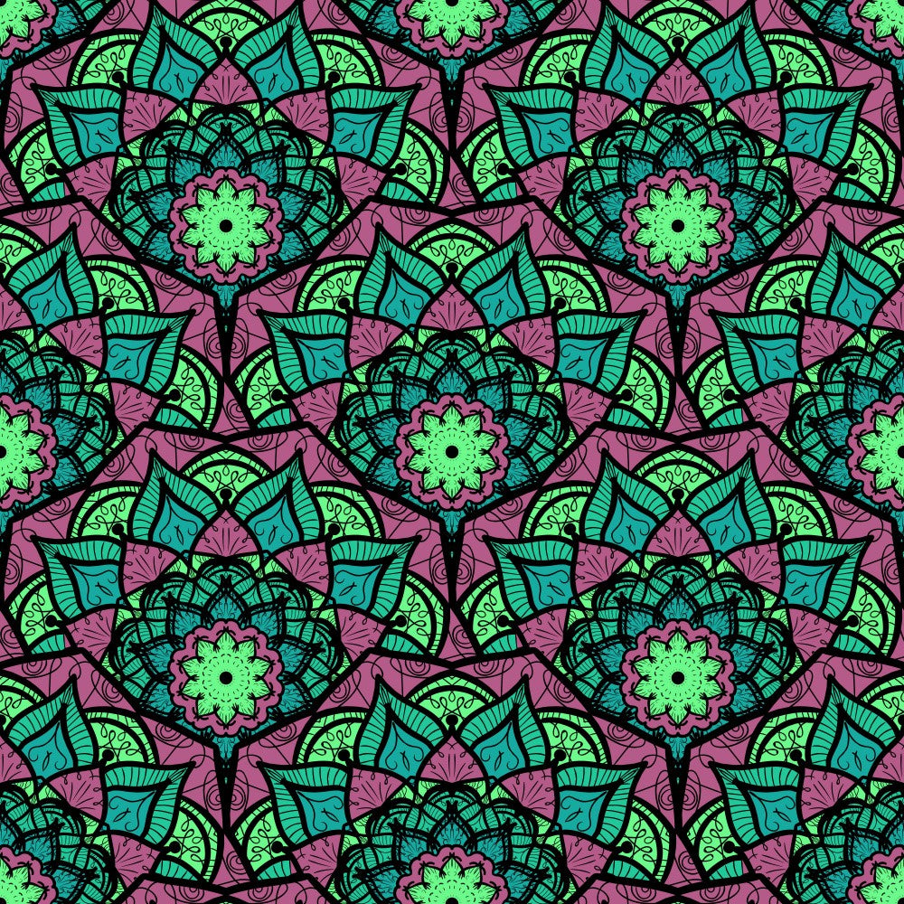 Abstract Mandala Line Art