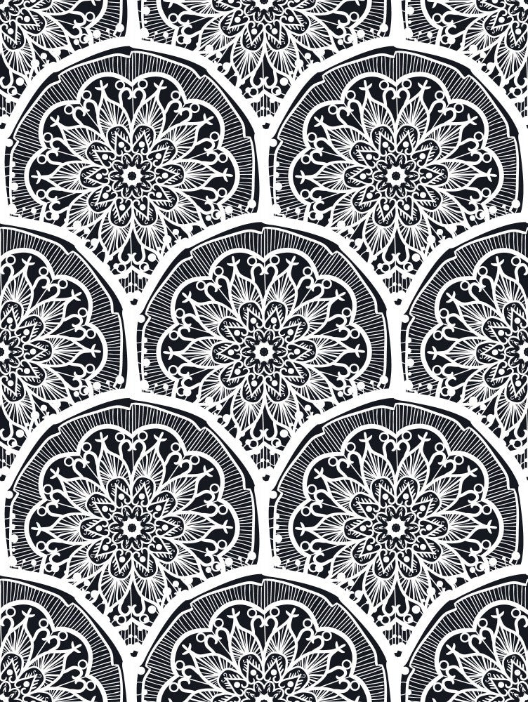 Abstract Mandala Line Art