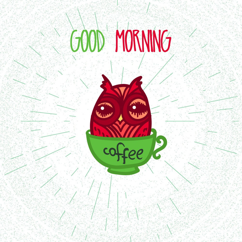 Owl in a Coffee Cup