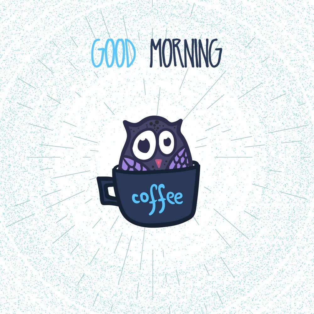 Owl in Coffee Cup