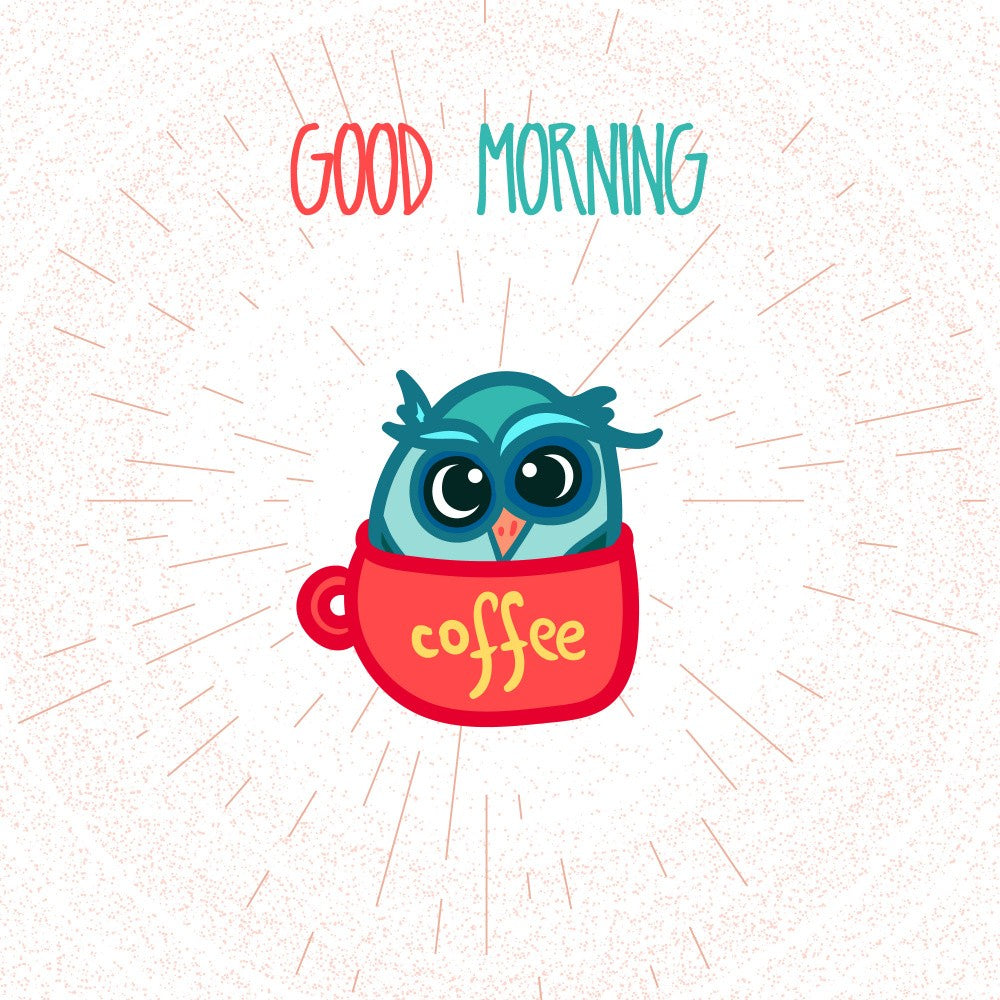 Owl in a Coffee Cup