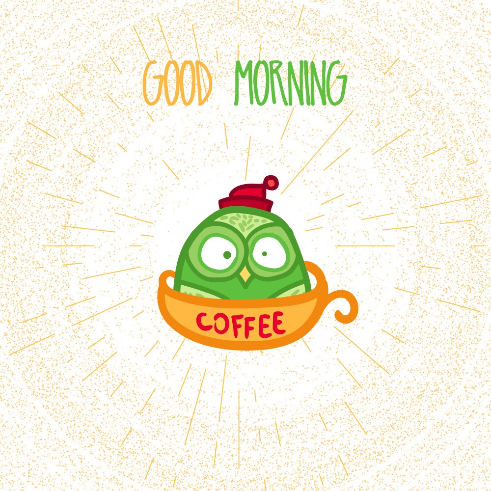 Owl in a Coffee Cup