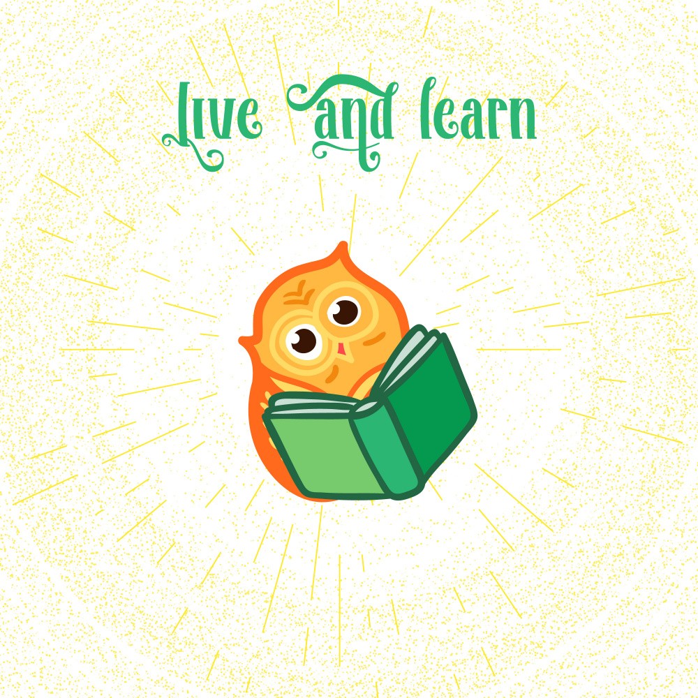 Owl Reading a Book