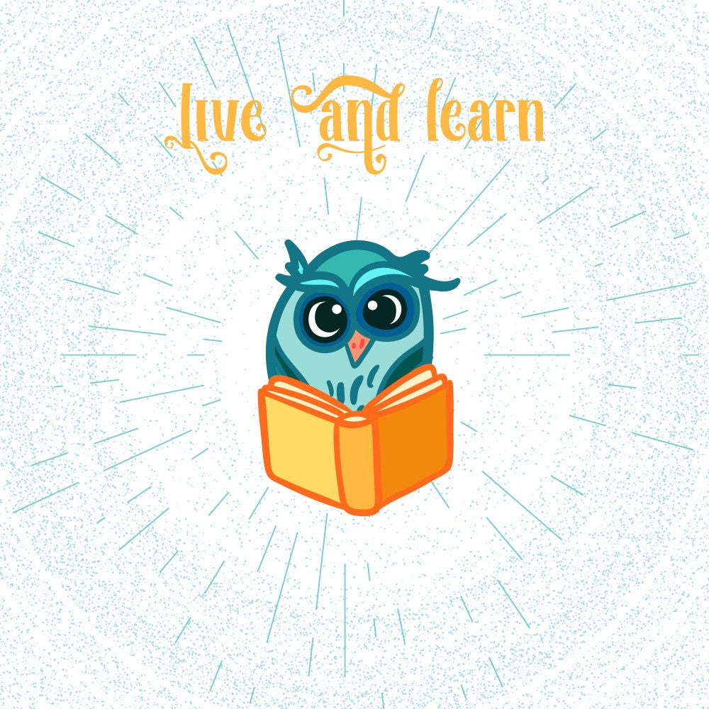 Owl Reading a Book