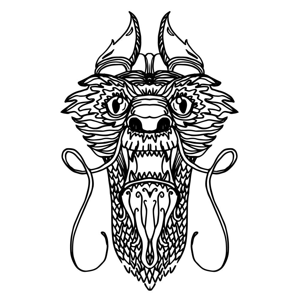 Intricate Dragon Mask