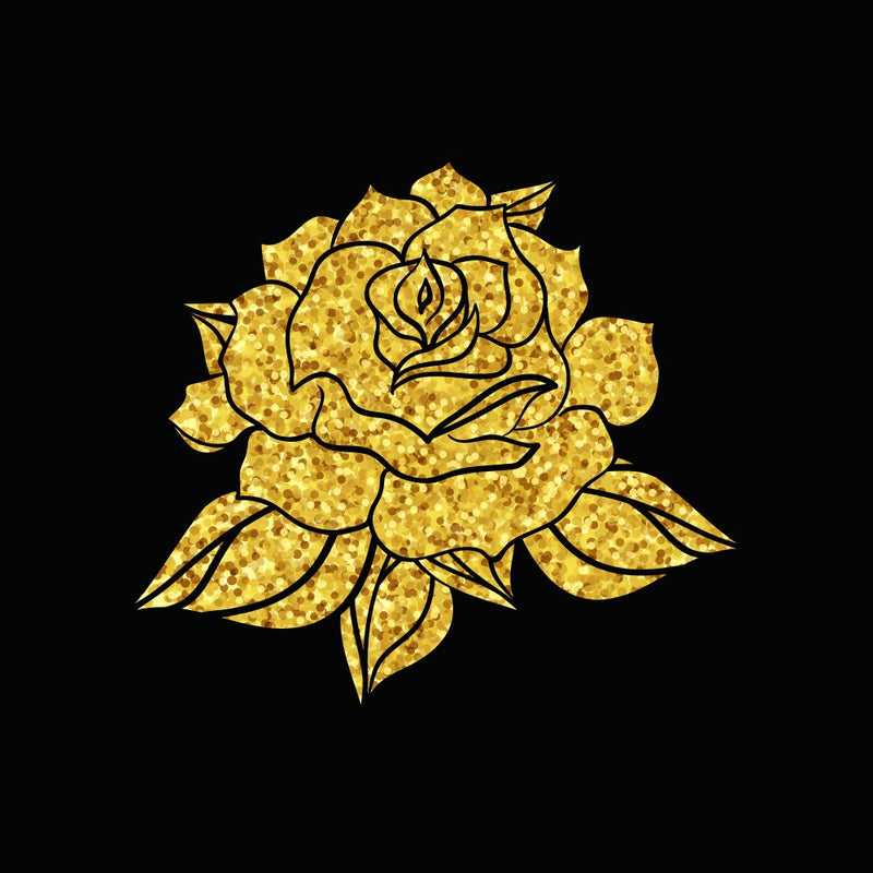 Goldene Rosenblüte