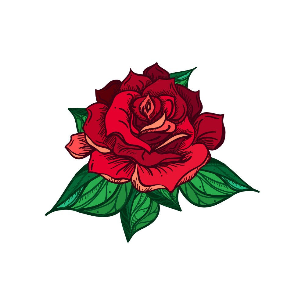Red Roses and Leaves