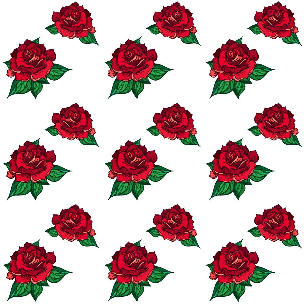 Red Roses and Leaves