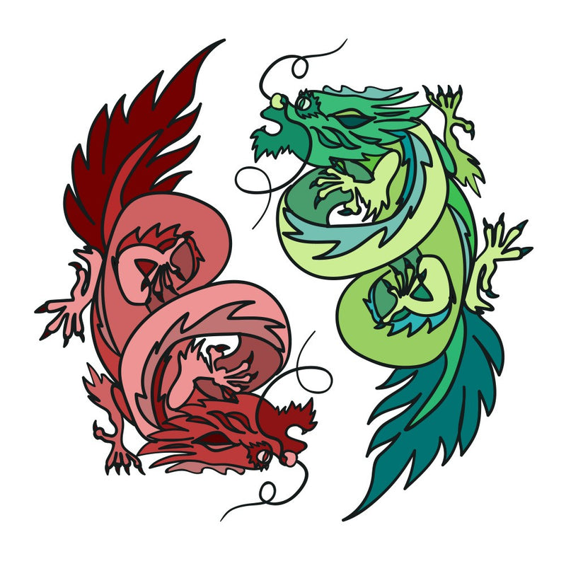 Flying Dragons Art