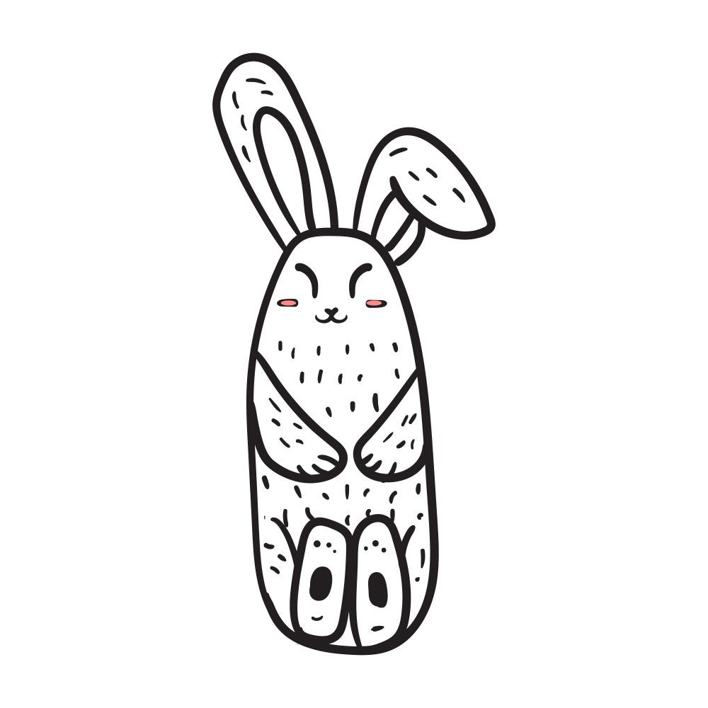 Happy Easter Cartoon Rabbit