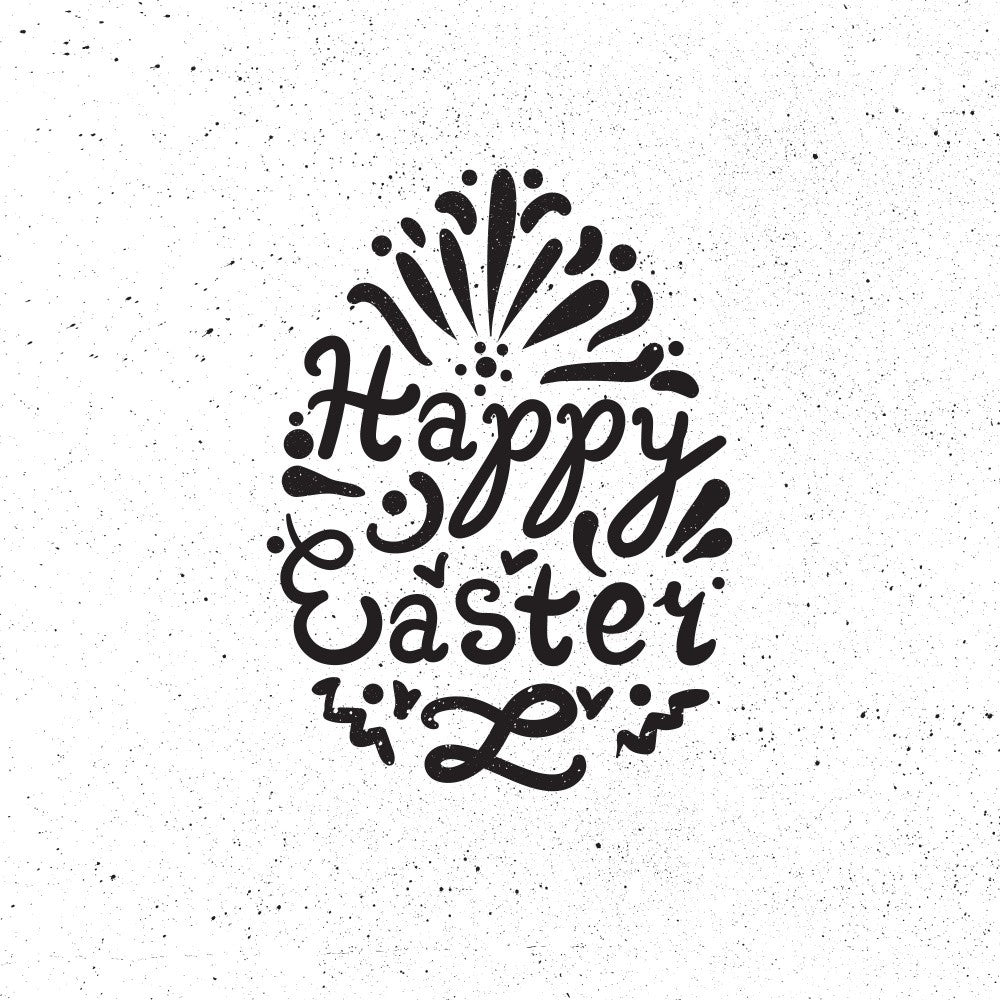 Happy Easter Lettering Art